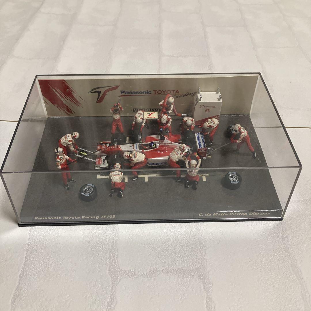 ミニチャンプス トヨタF1 ピットジオラマ ダ・マッタ 1:43中古品 ミニチャンプス トヨタF1 ピットジオラマ ダ・マッタ 1:43中古品