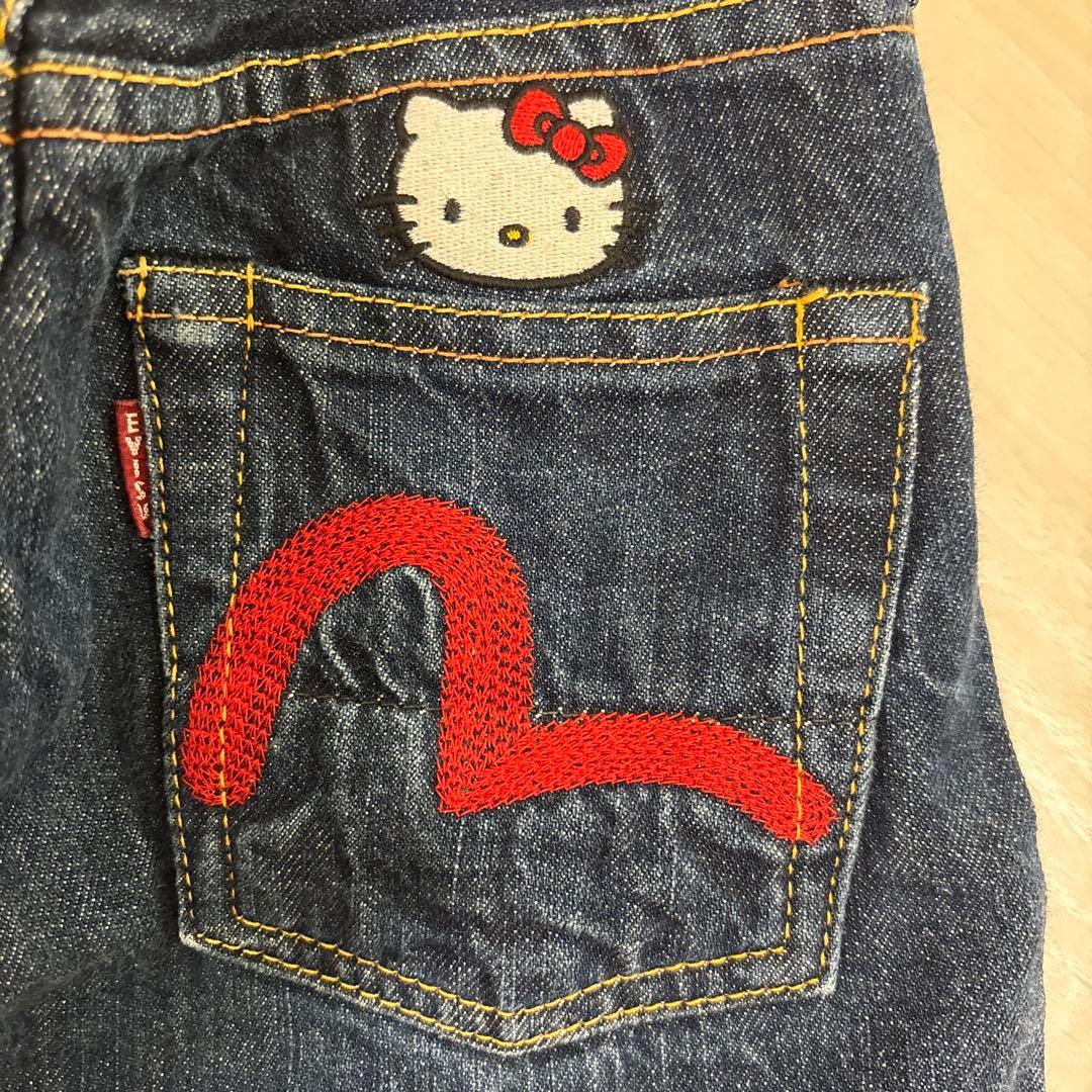 EVISU✖️ハローキティ コラボデニム キッズサイズ - メルカリ