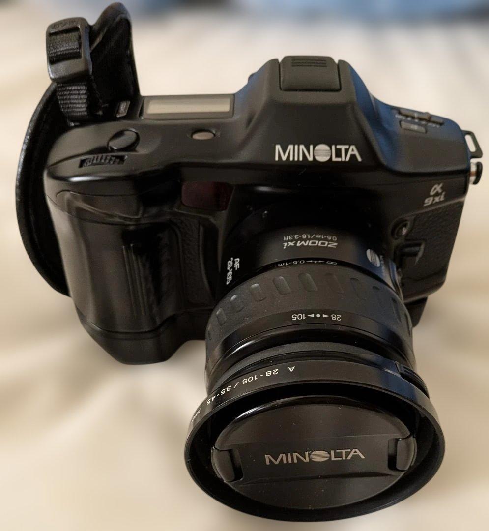 レア！MINOLTA 専用ハンドストラップ ミノルタ α9xi xiレンズ3本付