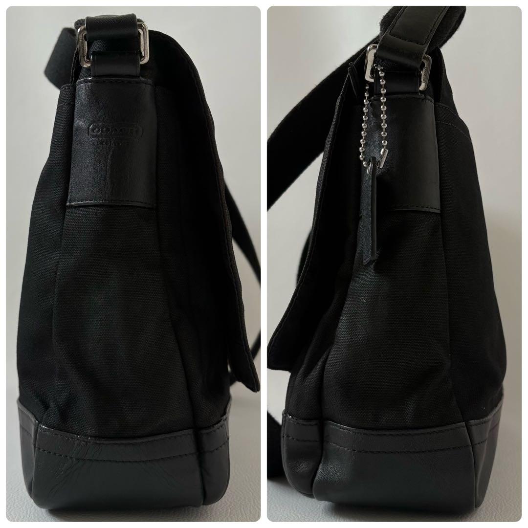 希少 COACH オールドコーチ メンズ メッセンジャーバッグ 本革 A4