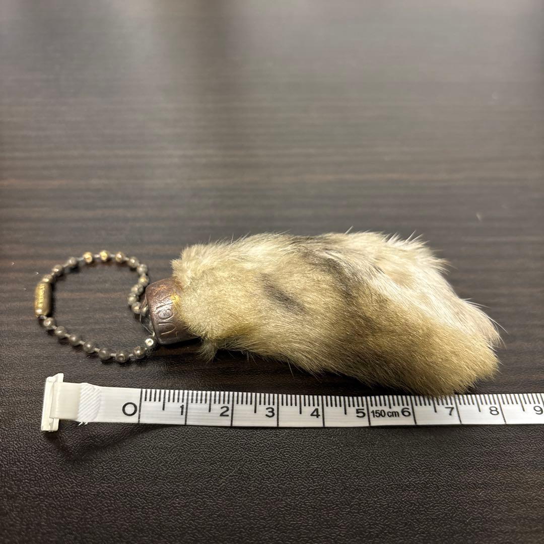 USA製 ヴィンテージラビットフット ラッキーチャーム USA製 ビンテージラビットフットキーチェーン ラッキーチャーム