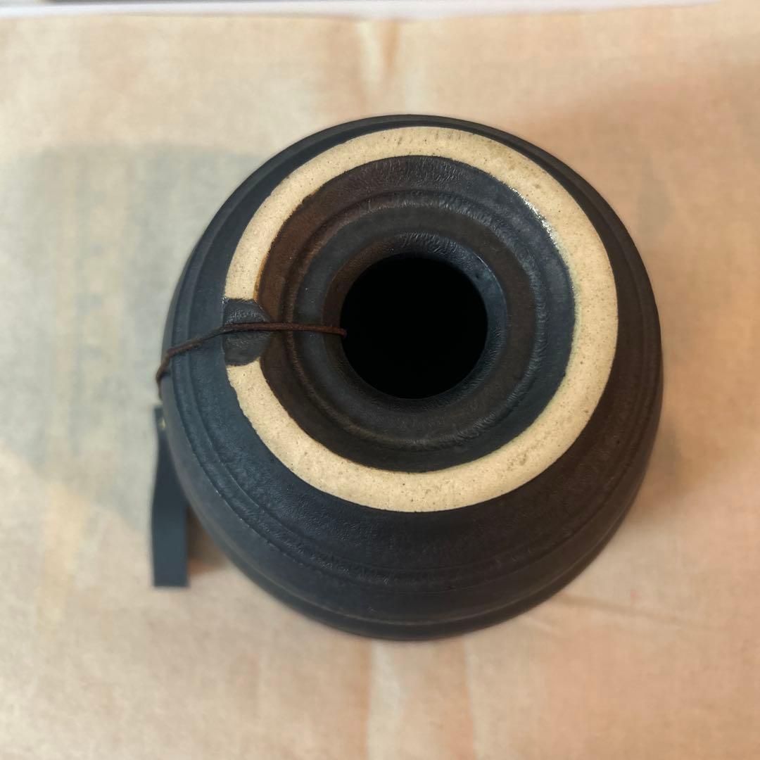 新品未使用】カタチ製作所 Mederu pot ベル Mサイズ レザーブラック