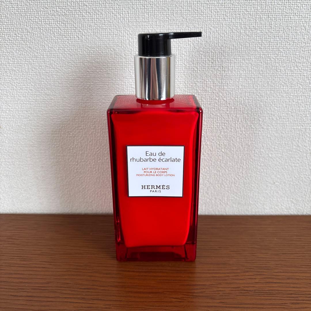 HERMES Eau de rhubarbe écarlateボディローション - メルカリ