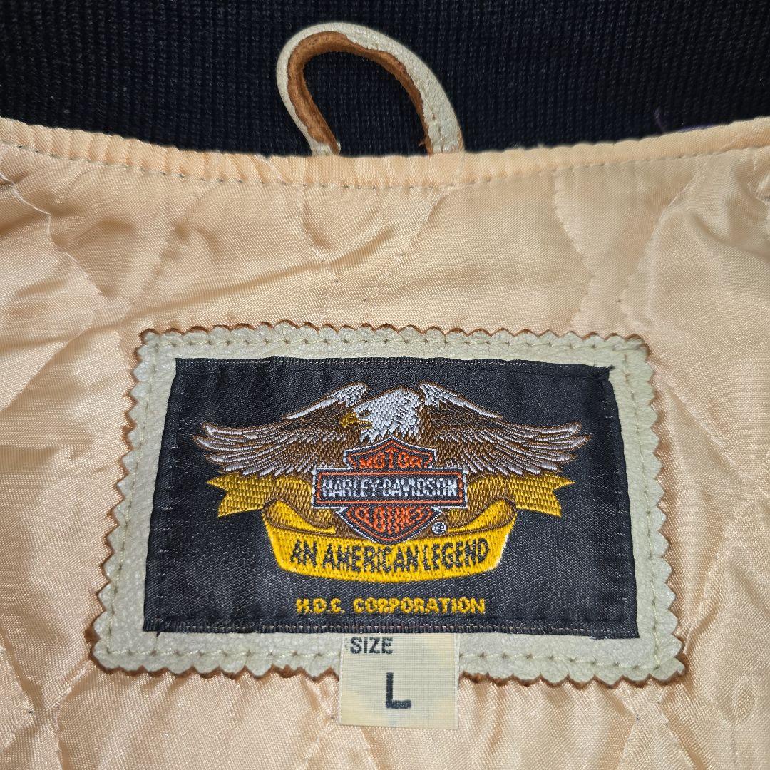 ら*き様 【Harley Davidson レザースタジャン スタッズ 】羊革 - メルカリ