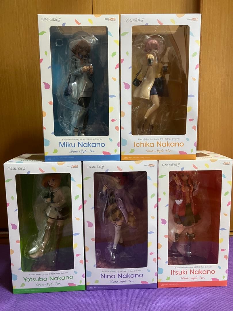 五等分の花嫁　Date Style Ver. デートスタイル　セット　フィギュア 五等分の花嫁∬」遊園地デートをイメージ♪ 中野二乃が“Date Style Ver