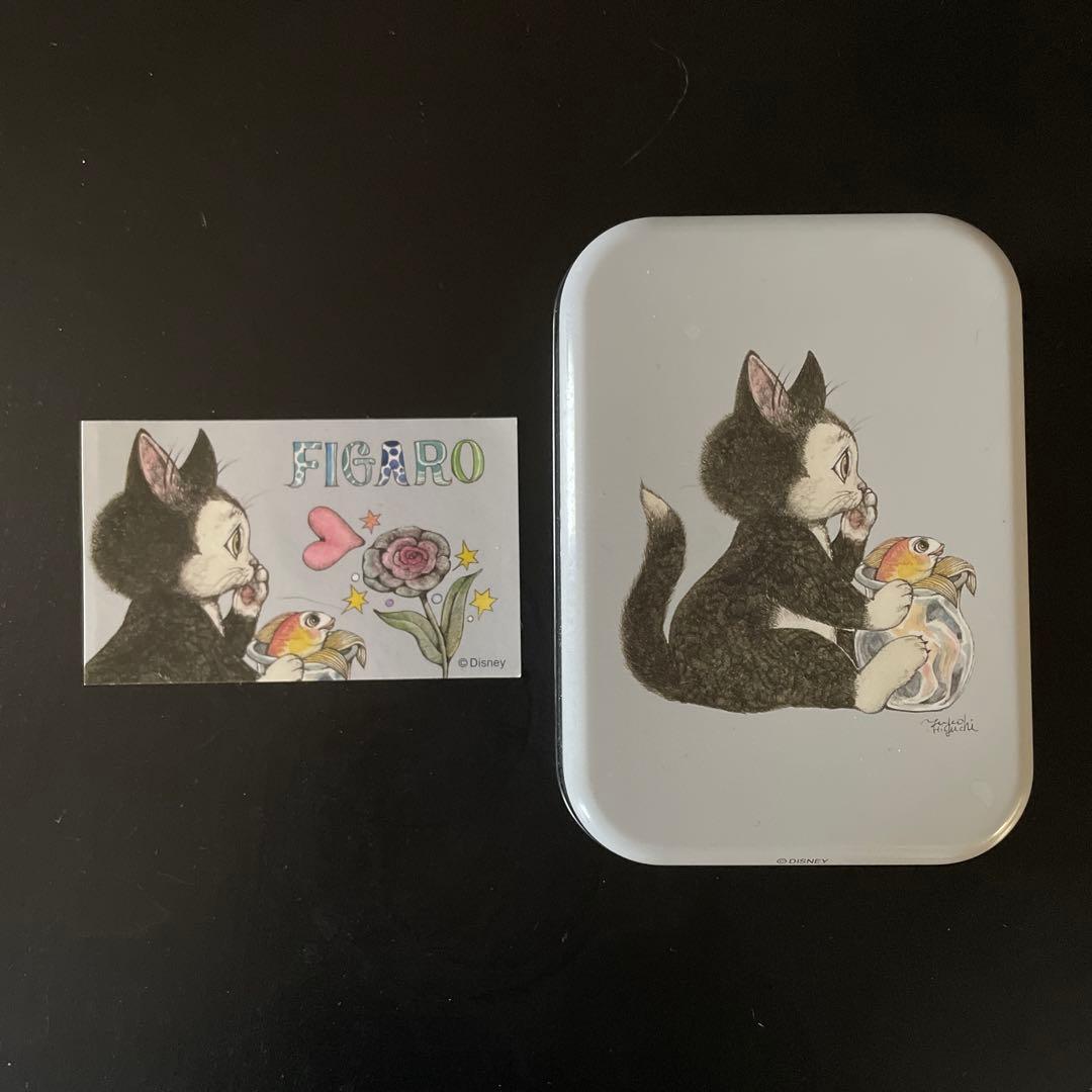 ヒグチユウコ ディズニー フィガロ クレオ ルピシア 缶 ステッカー
