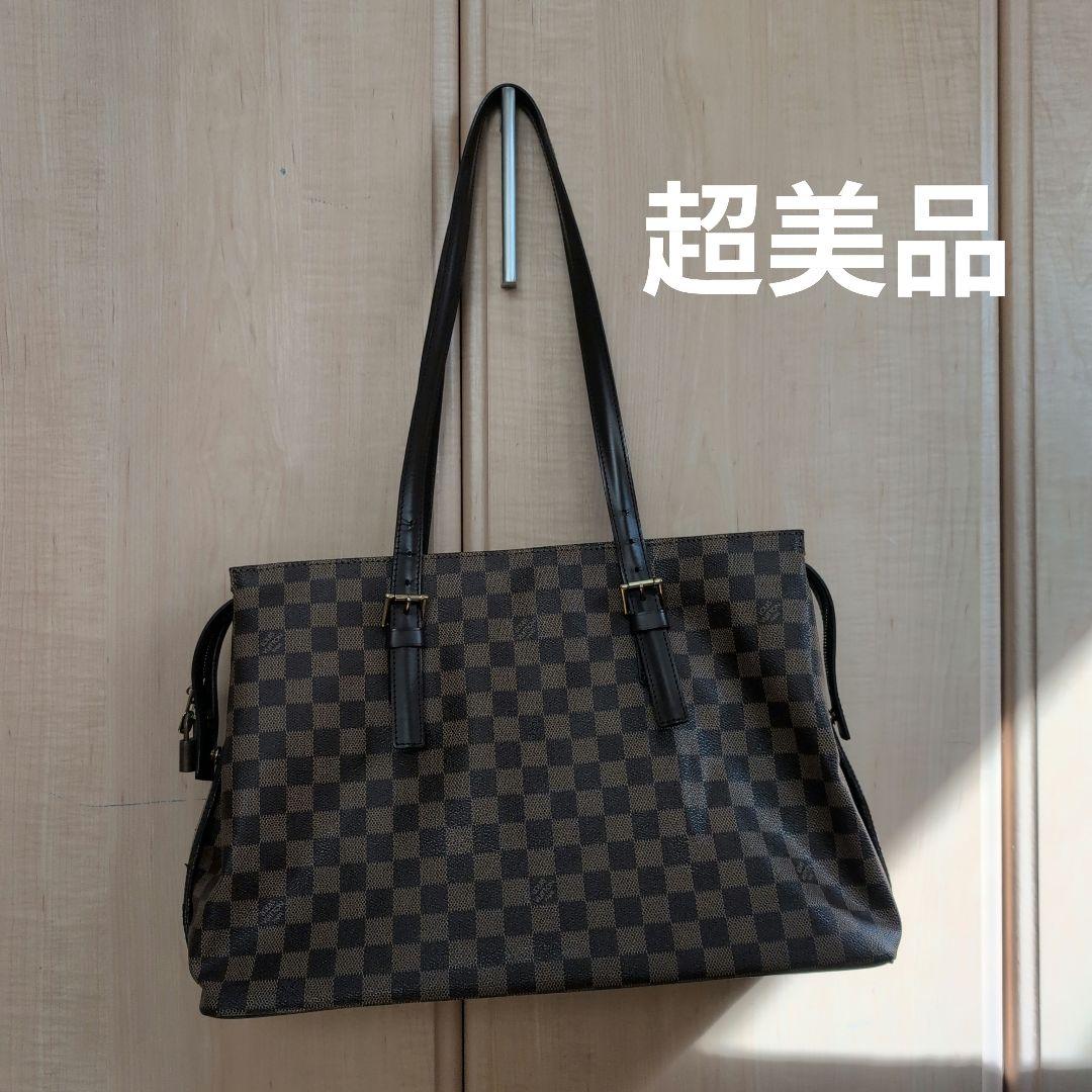 ルイヴィトン ダミエチェルシー ショルダーバッグ　トートバッグ ルイヴィトン チェルシー ショルダーバッグ ダミエ エべヌ トート