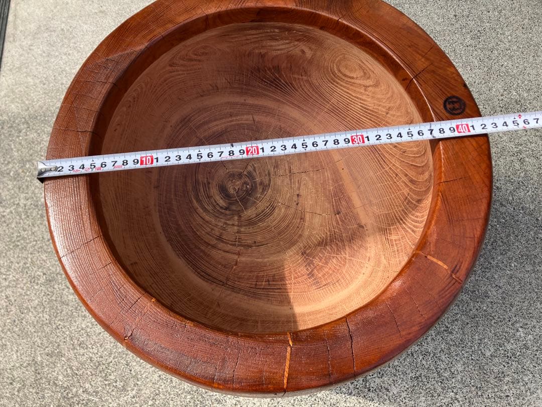 中古臼】木製餅つき臼 フルメンテ - メルカリ