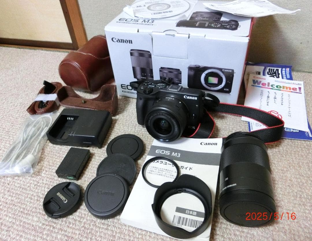 Canon EOS M3 ダブルズーム EF-M 15-45／55-200mm EOS M キヤノン Canon M3 EF-M 15-45mm 55-200mm ダブルレンズキット