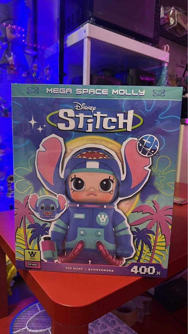 Piポップマート メガ スペース モリー 400％スティッチ Stitch POP MART MEGA COLLECTIONS 400% SPACE MOLLY Stitch | eBay