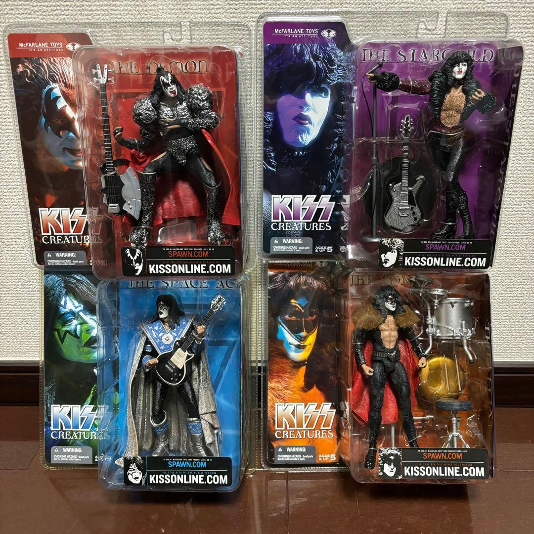 マクファーレン KISS CREATURES キッス フィギュア 4体セット - メルカリ
