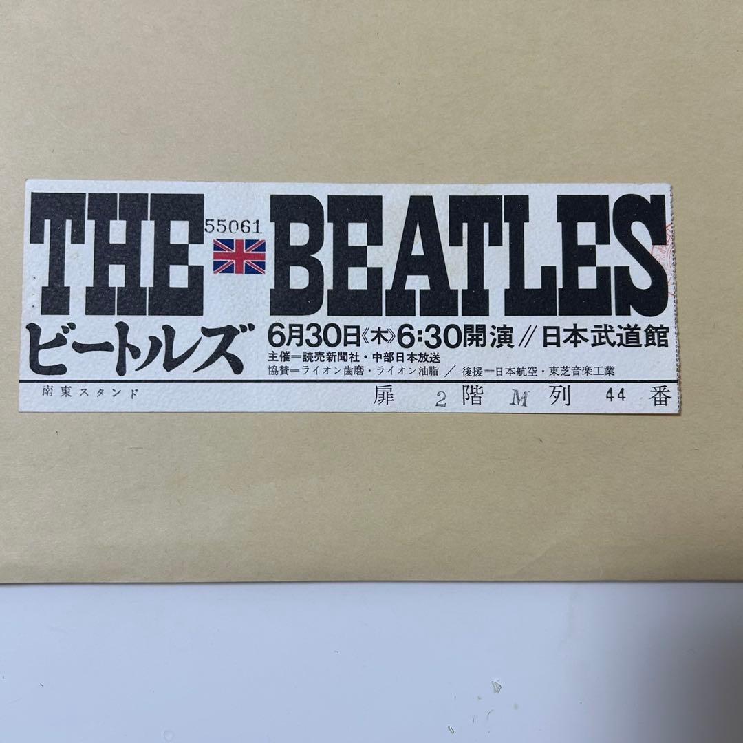THE BEATLES 日本武道館公演チケット THE BEATLES コンサート チケット半券 1966 ビートルズ来日公演 | 音楽
