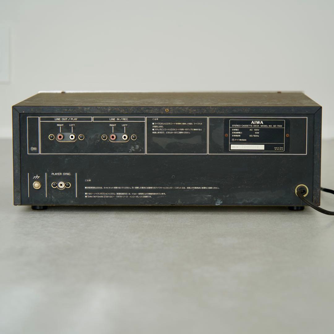AIWA AD-7500 カセットデッキ STEREO CASSETTE レトロ - メルカリ
