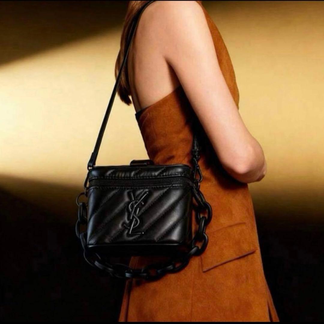 イヴサンローラン バニティポーチ ショルダーバッグ YSL メイクポーチ