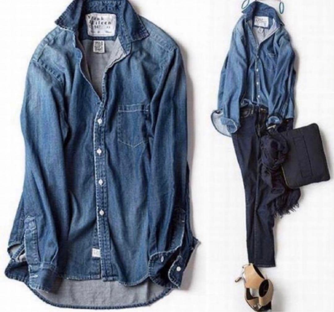 フランク＆アイリーン ロンハーマン 菊池京子 コラボデニムシャツ 匿名