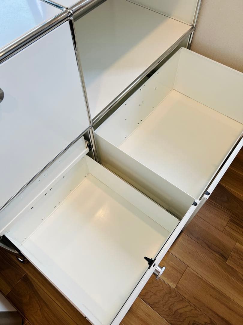 USM Haller(USMハラー):ユニットキャビネット 2列2段(ホワイト) - メルカリ