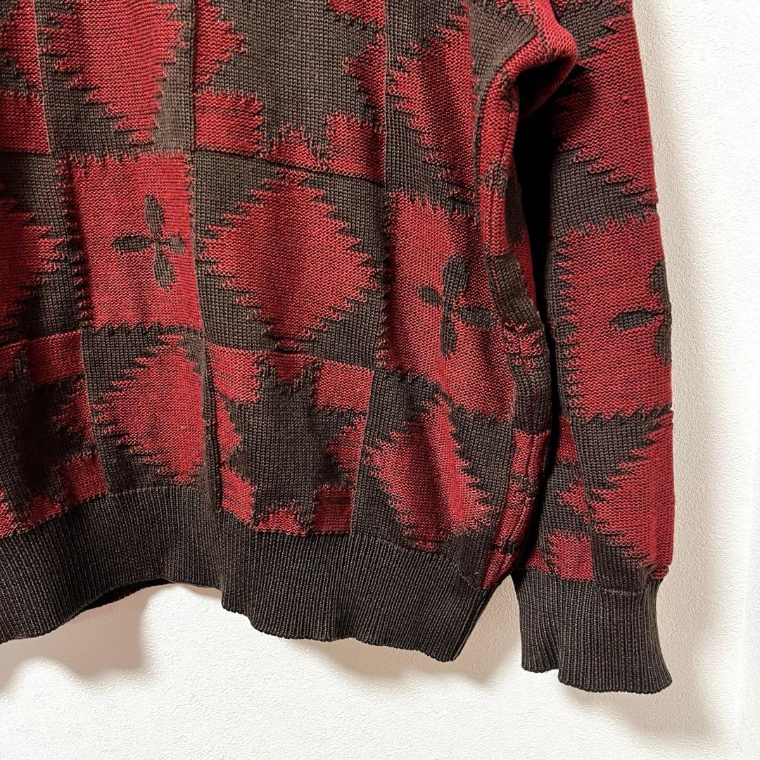 《Yves Saint Laurent》OLD 90-00's 総柄ニット