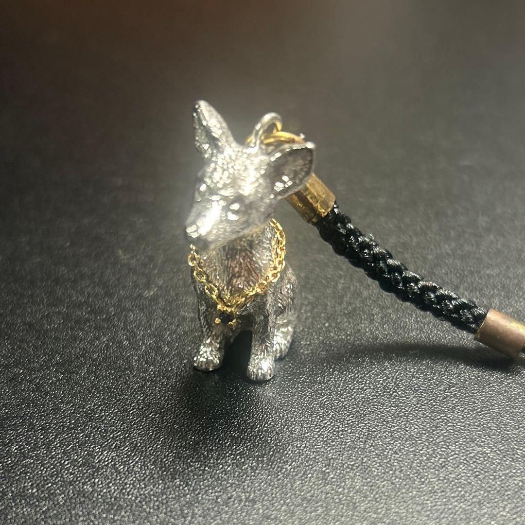 シルバー925K18付 ミニチュアピンシャーチャーム シルバー925K18付 ミニチュアピンシャーチャーム