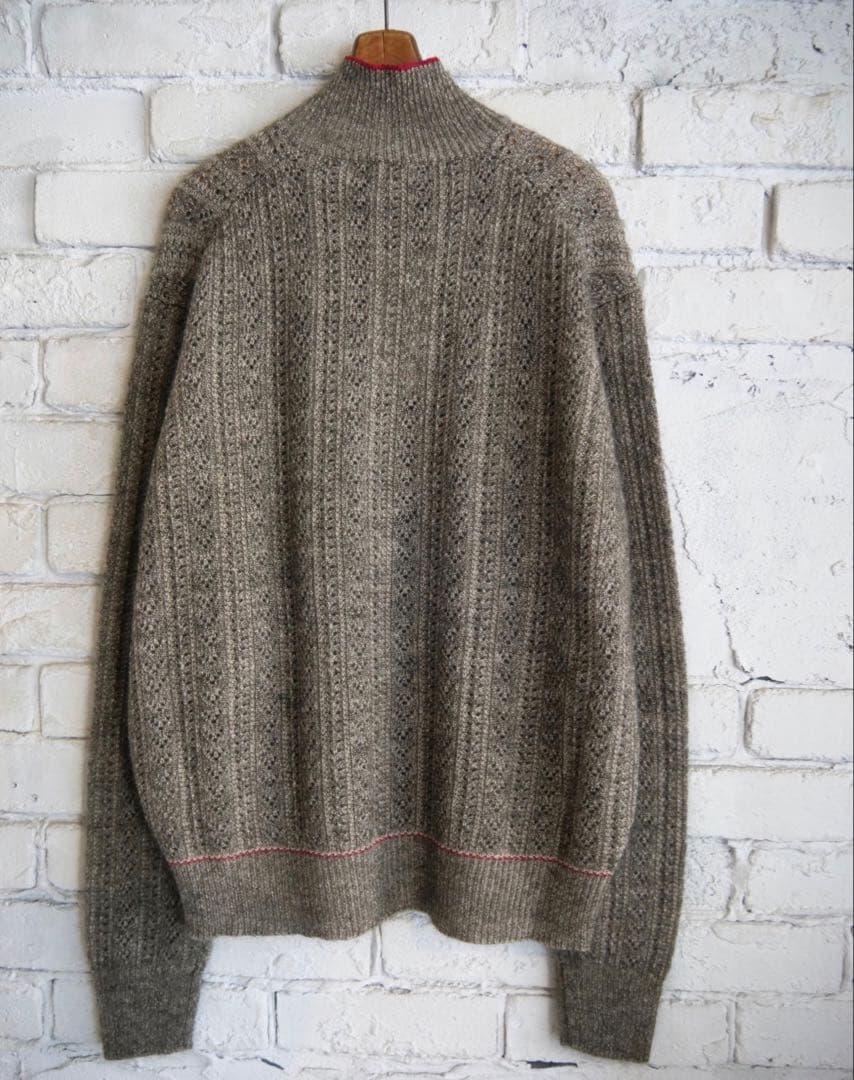 新品未使用MAATEE & SONS モヘアカシミヤ透かし編みニット3 - メルカリ