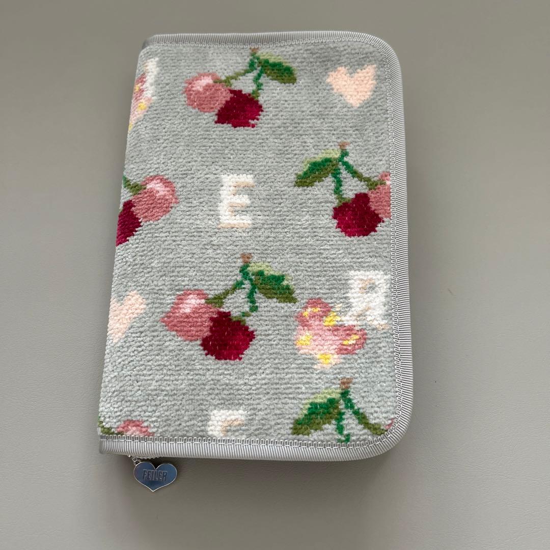 フェイラー 母子手帳ケース キープスマイリングチェリー さくらんぼ柄