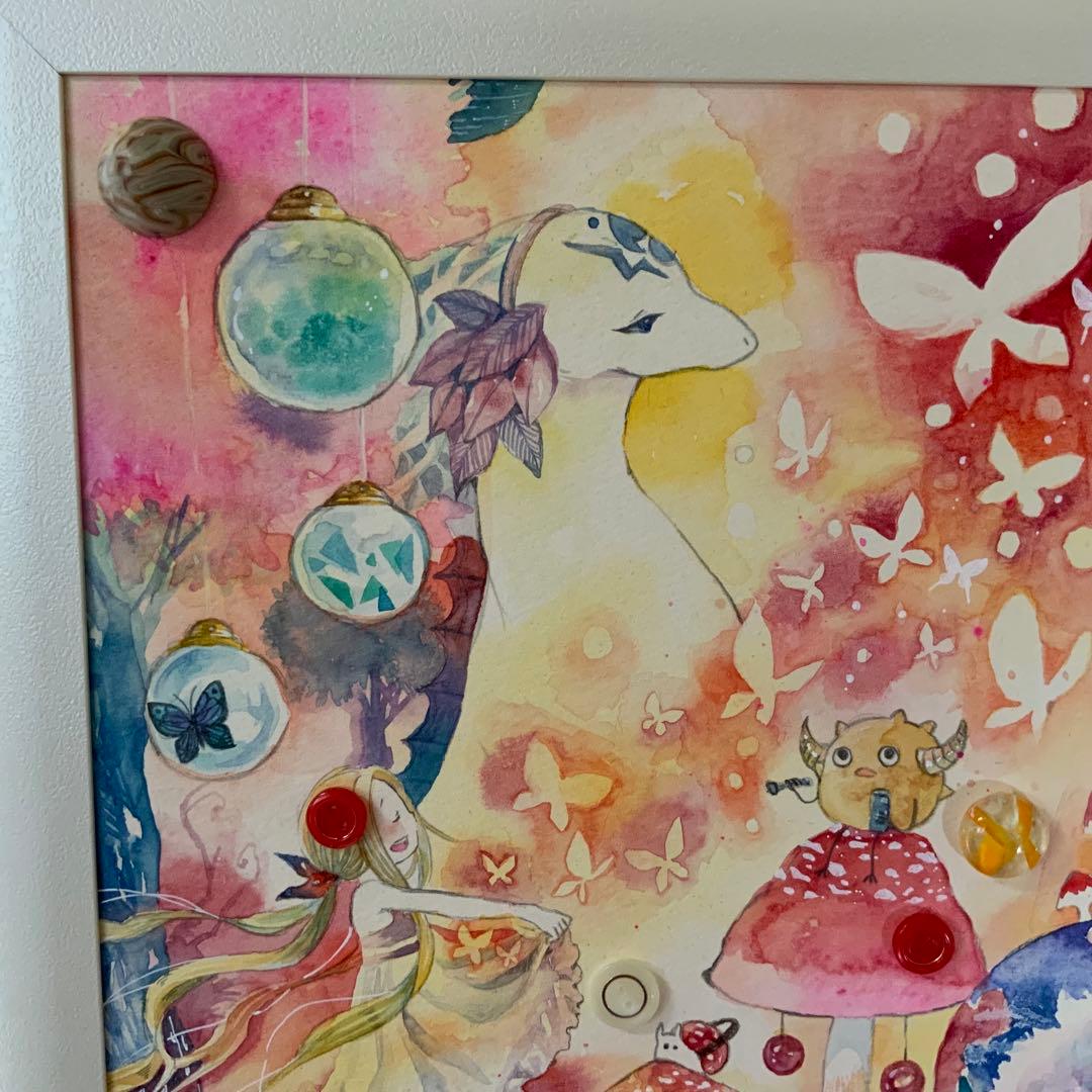 手描きイラスト 水彩画 オリジナルイラスト ファンタジー 原画 - メルカリ
