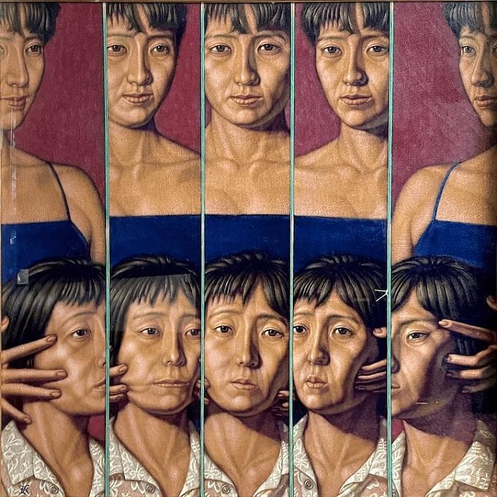 稲垣考二「美顔」1987年作 肉筆 油彩 キャンバス S20号 額装 - メルカリ