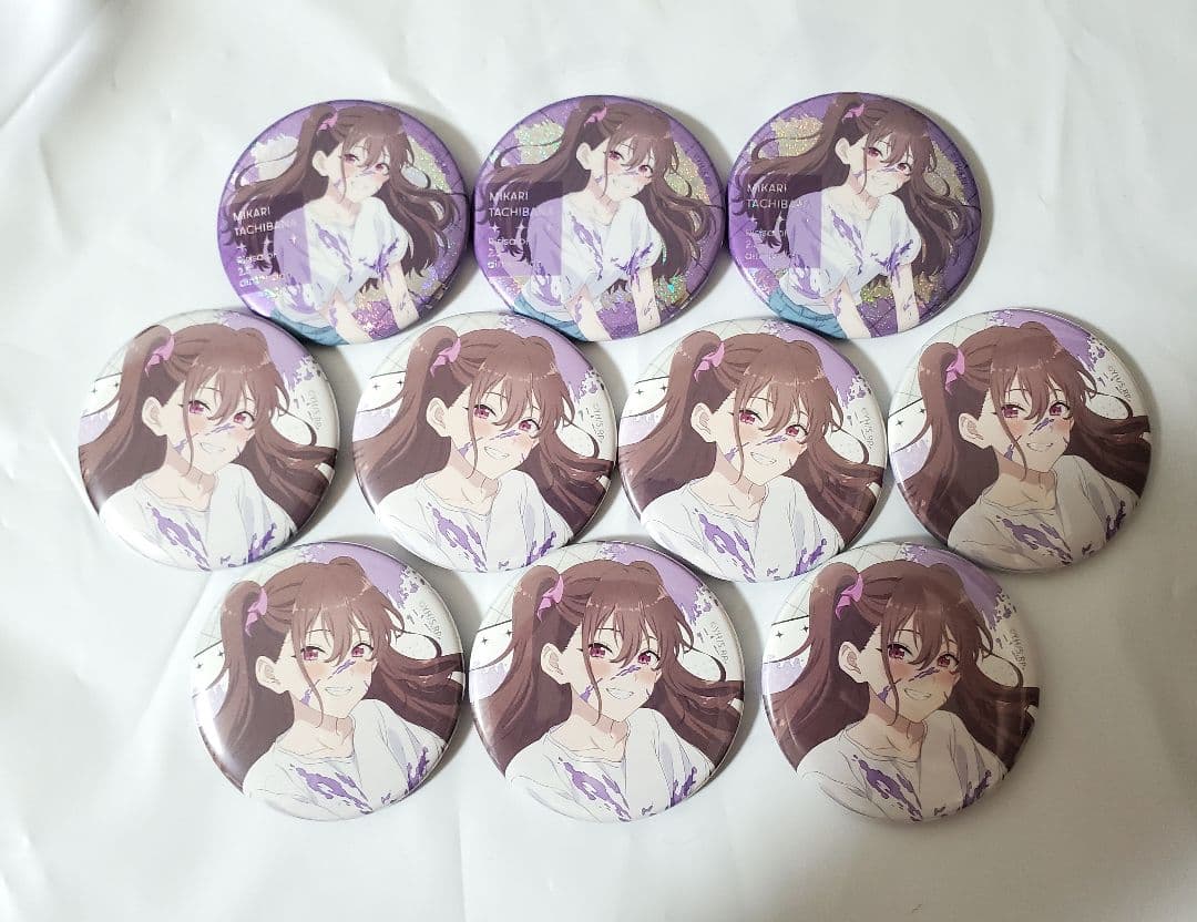 2.5次元の誘惑 缶バッジ painter ver 橘美花莉 10個セット 2.5次元の誘惑 橘美花莉 ミリエラ 缶バッジ キャラバッジ アクリル