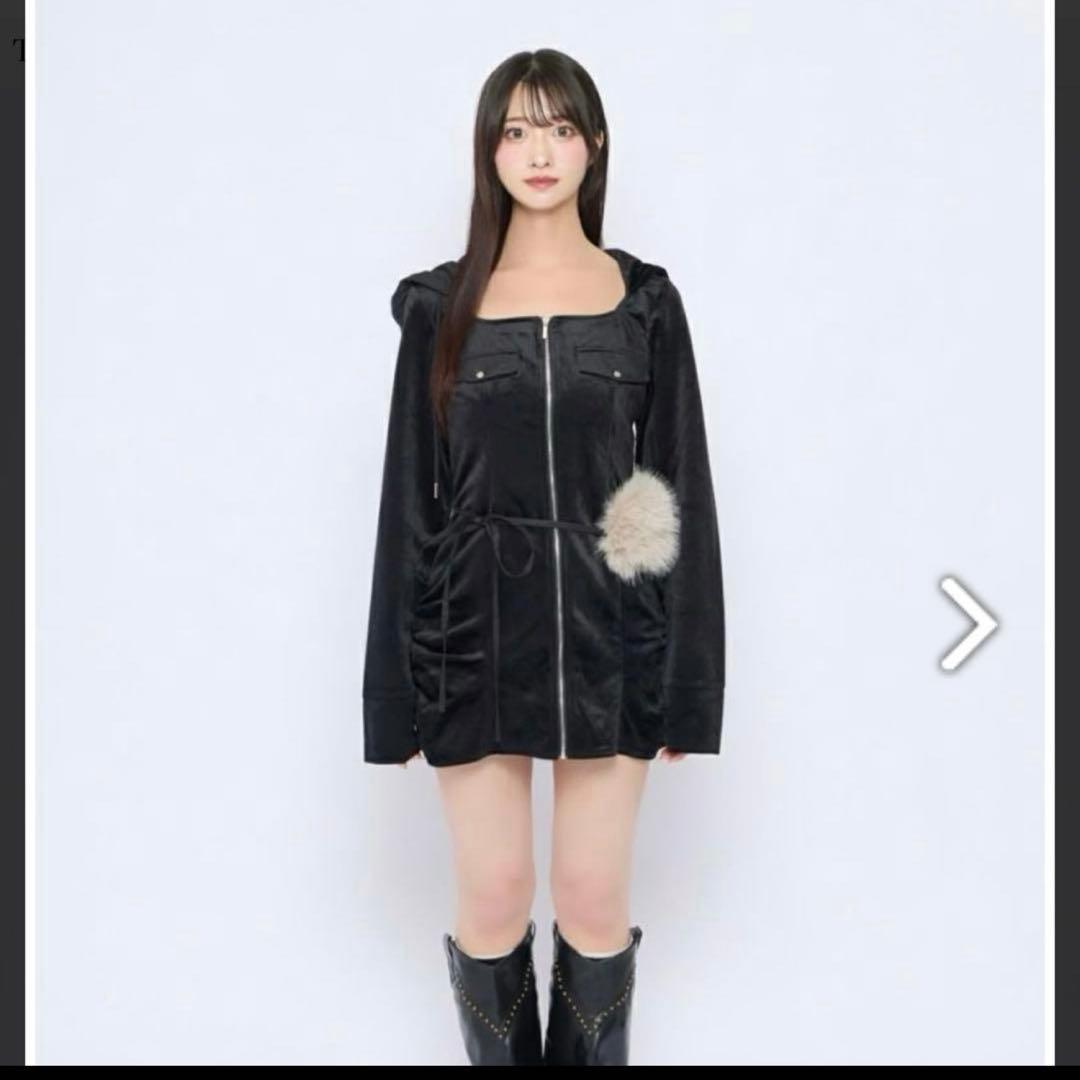 bubbles ファー ワンピース ベルベット - メルカリ