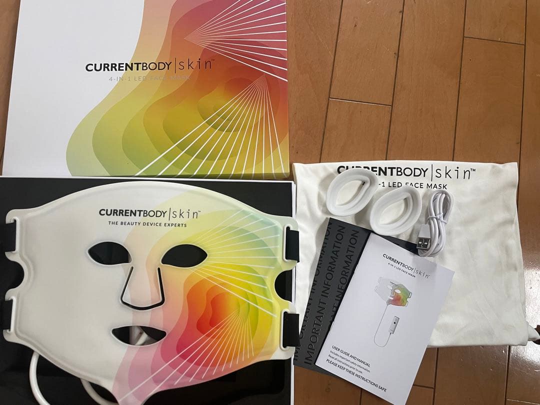 なおです♡CURRENTBODY 4-in-1 LED Face Mask Amazon.com : CurrentBody Skin LED 4-in-1 Mask | Zone Facial