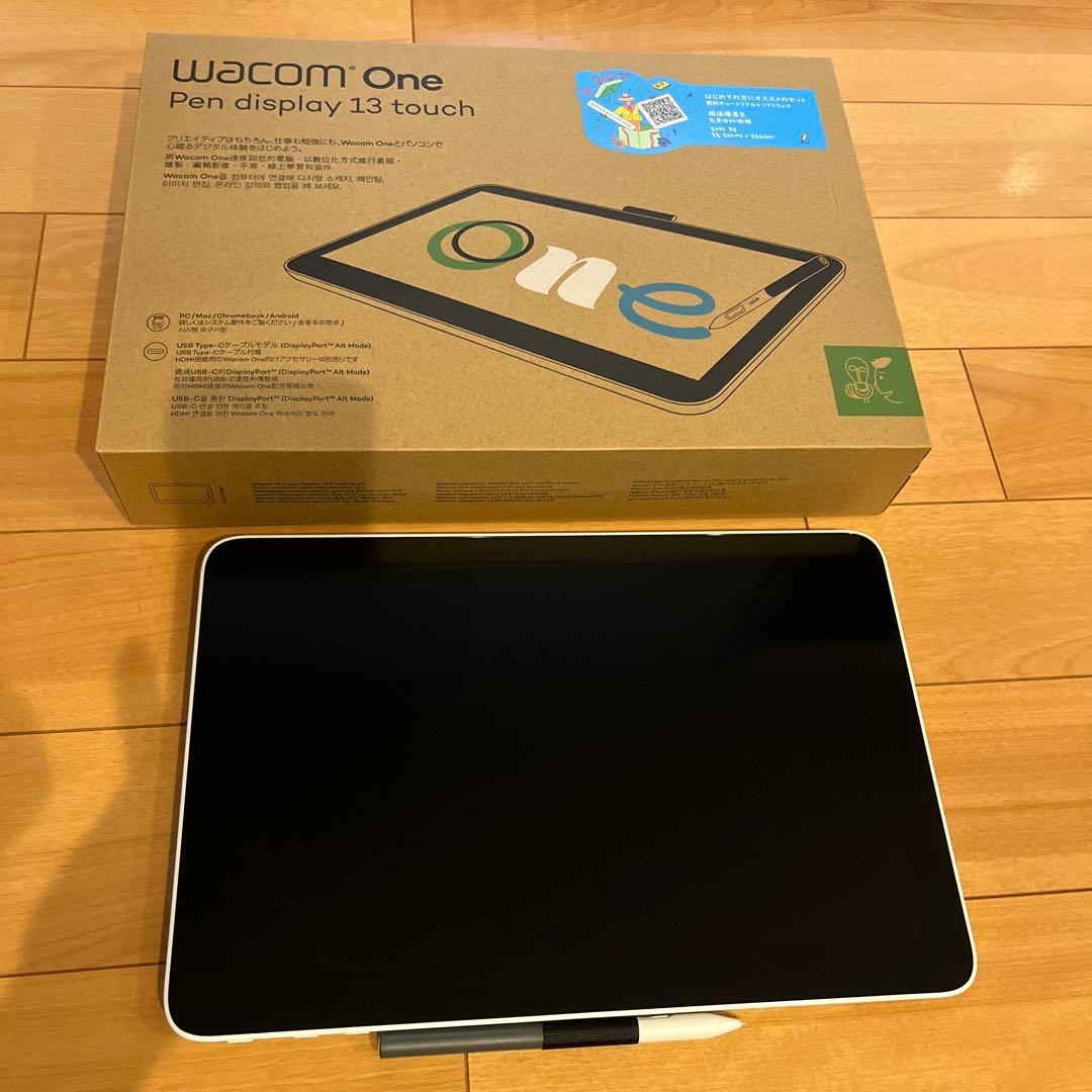 【美品】Wacom One Pen display 13 touch Amazon.com: Wacom One 13 Touch Drawing Tablet with Screen, 13.3