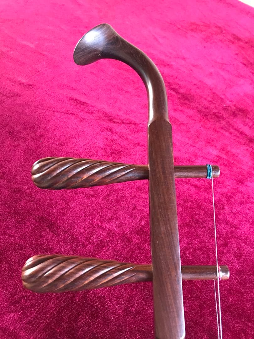 格安.二胡☆最上級明清老紅木☆蘇州科韻・李玉貴製作☆十年保証☆100