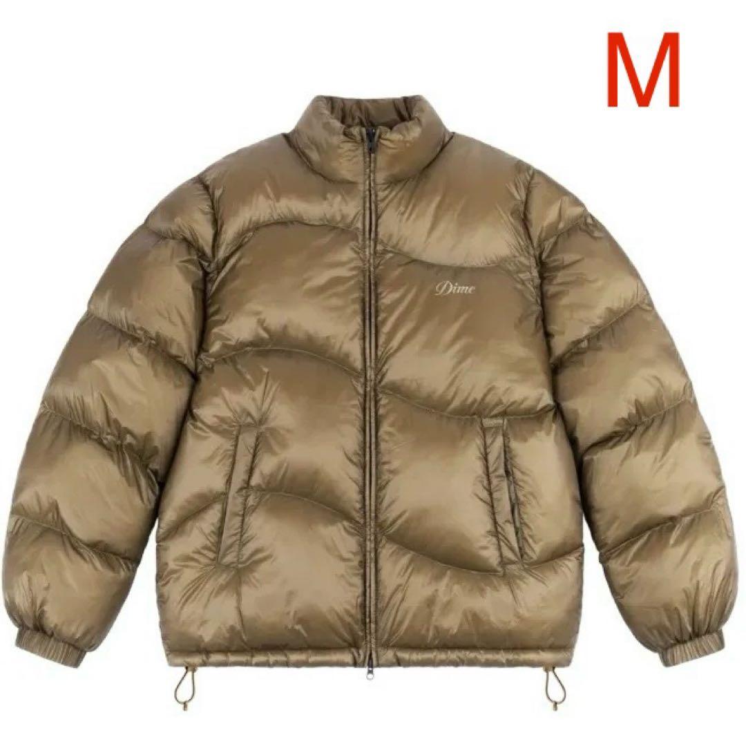 Dime CLASSIC RIPSTOP PUFFER ダウン ゴールド M Dime Classic Ripstop Puffer Jacket | Gold | FARFETCH CA
