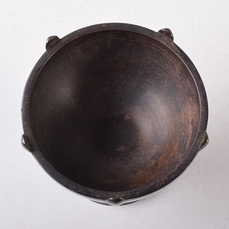 マル 様専用茶道具 釜師 根来実三作 唐銅 火屋蓋置 共箱 V R8718