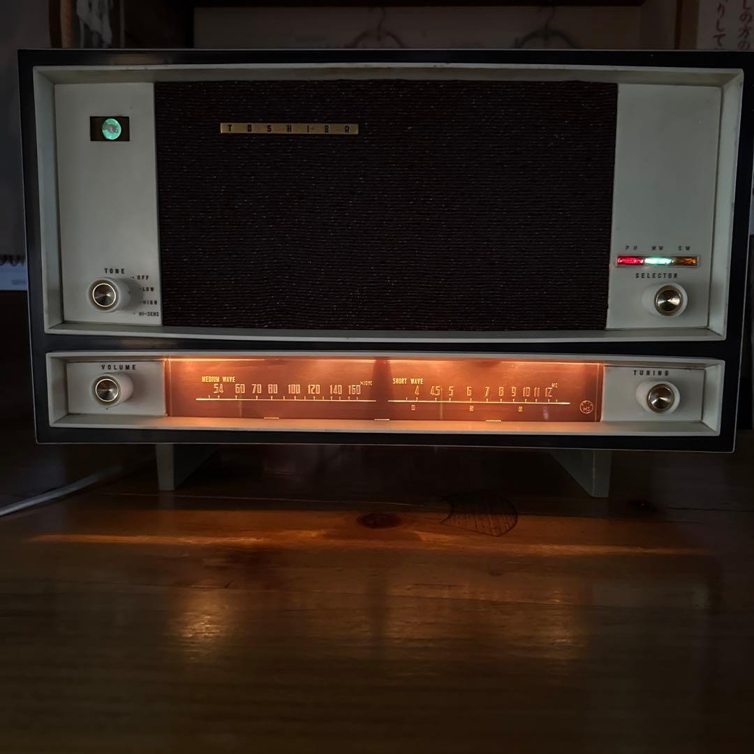 真空管ラジオ TOSHIBA 昭和レトロ ヴィンテージ - メルカリ