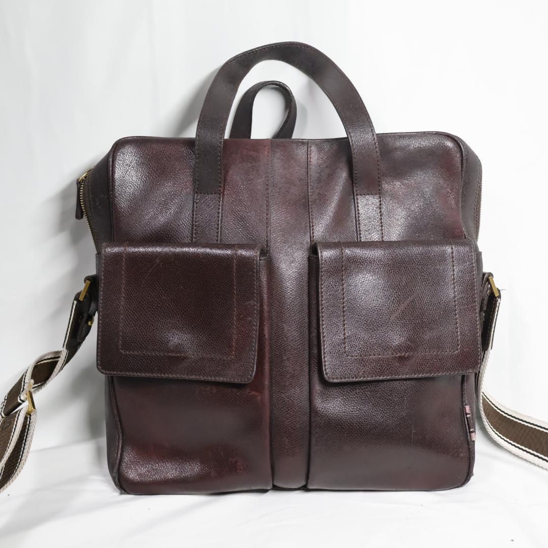 サルヴァトーレフェラガモ レザー 2WAY ビジネスバッグ ブリーフケース