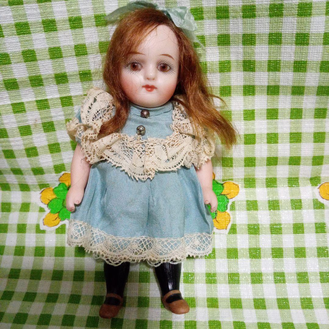 アンティークビスクドールミニョネットSWCドイツ製くまさん付き - メルカリ