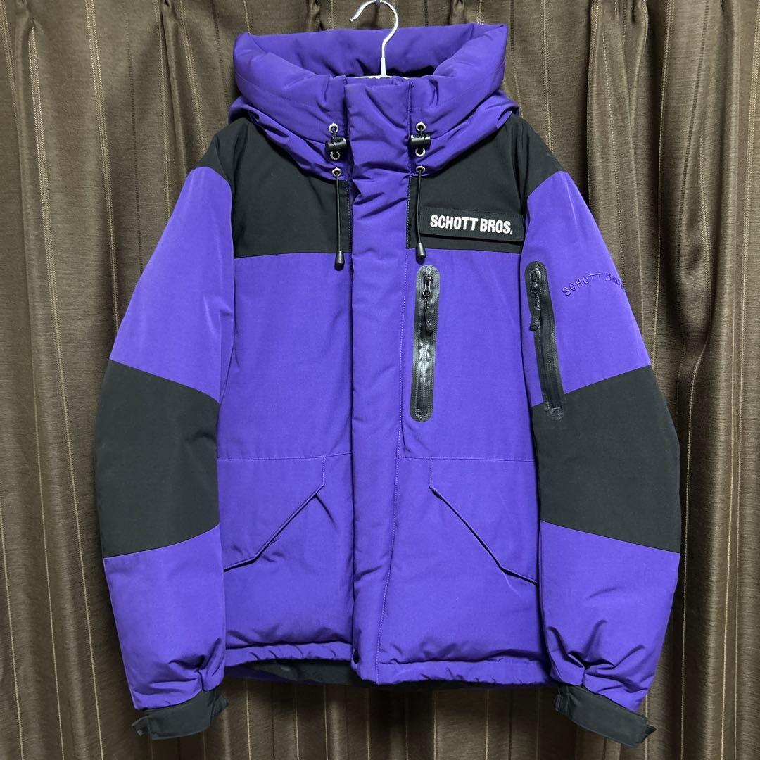 Schott ショット ダウンジャケット ダウンパーカー パープル - メルカリ