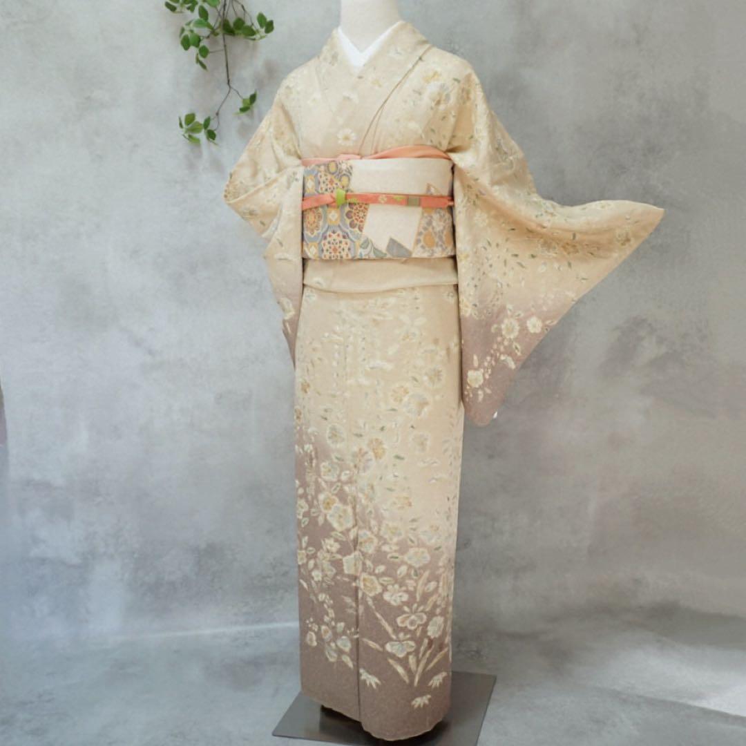 訪問着フルセット267▪︎ 正絹　卒業式　入学式【訪問着、袋帯、帯締め、帯揚げ】 SOUBIEN（創美苑） レンタル 訪問着 フルセット 七五三 卒業式 卒園式