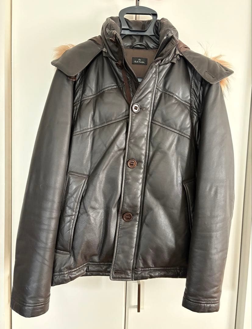 ポールスミス　ダウンジャケット　レザー　Paul Smith ベストにも　M 楽天市場】Paul Smithポールスミス PS Paul Smith PP-MN-36754 羊革