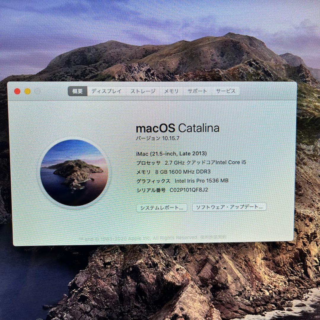 Macデスクトップ Apple iMac 21.5inch Late2013