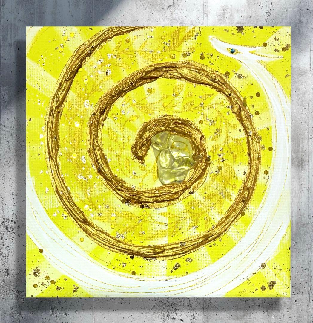 開運絵画 龍神様 白龍 拡大のエネルギー 天然石A5ランクヒマラヤ水晶