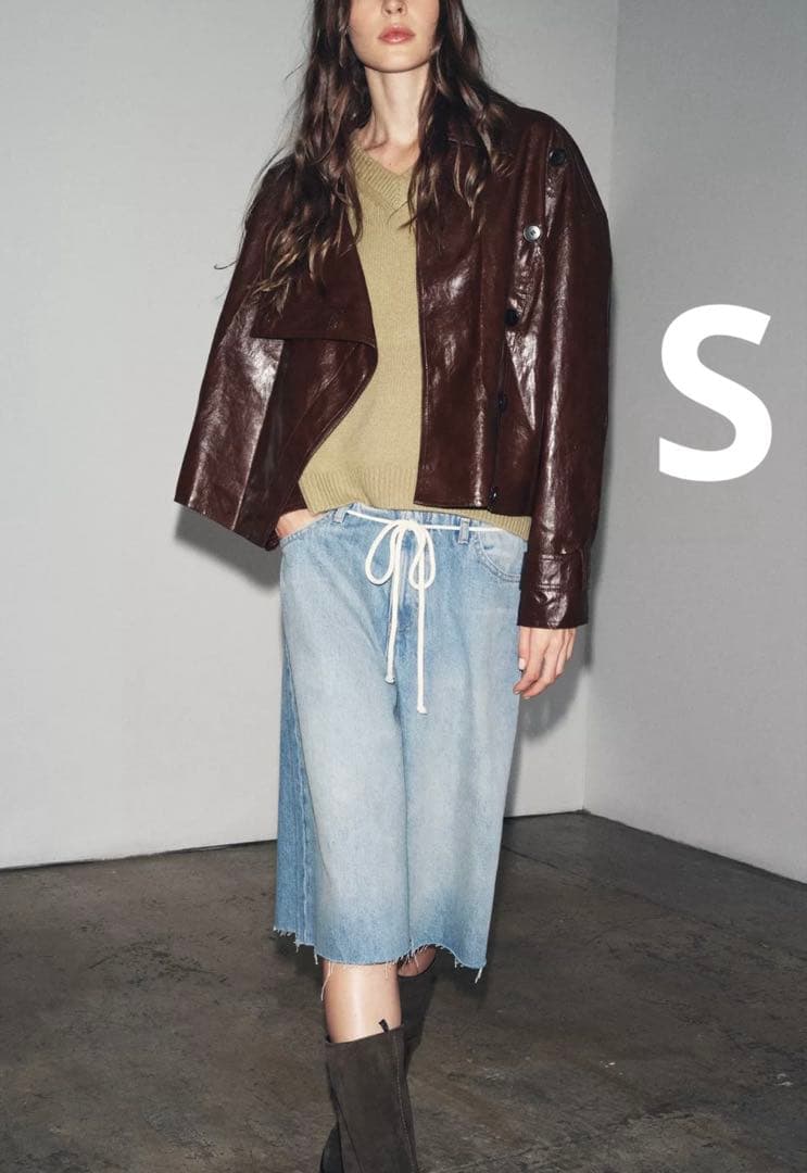 ZARA ザラ ZW COLLECTION シャイニージャケット 新品、未使用 - メルカリ