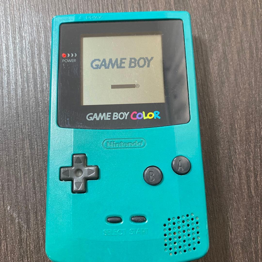 ゲームボーイカラー 本体 グリーン カセット9点セット - メルカリ