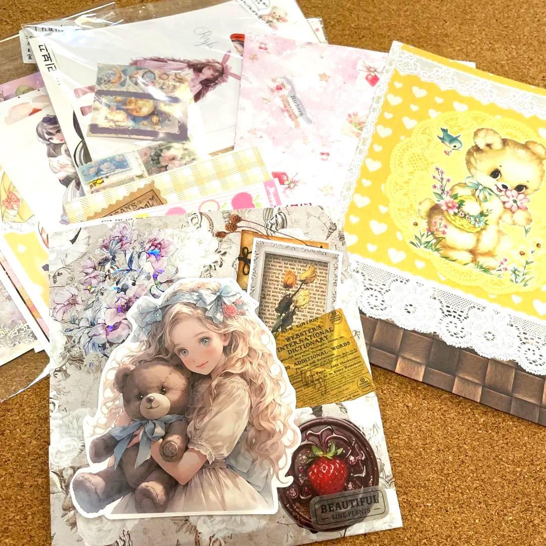 コラージュ素材 紙モノ おすそ分け まとめ売り 詰め合わせ 増量中