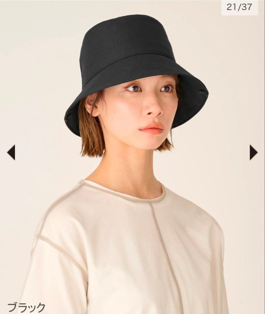 moさま　SUN BARRIER 100 バケットハットＬ バケットハット｜完全遮光帽子｜サンバリア100 | 完全遮光日傘