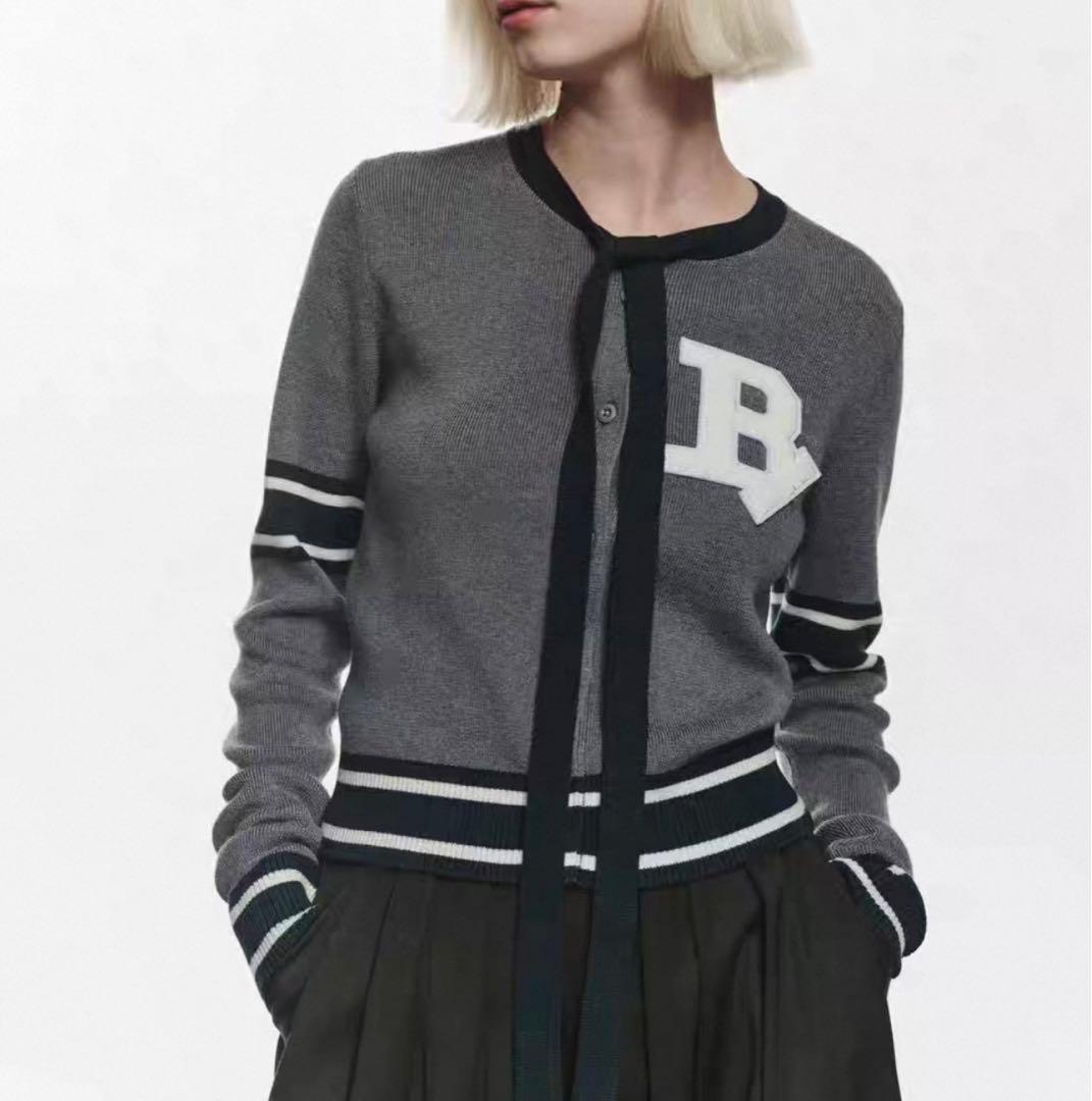 Bibiy. B.CLUB TIE CARDIGAN NAVY ネイビー