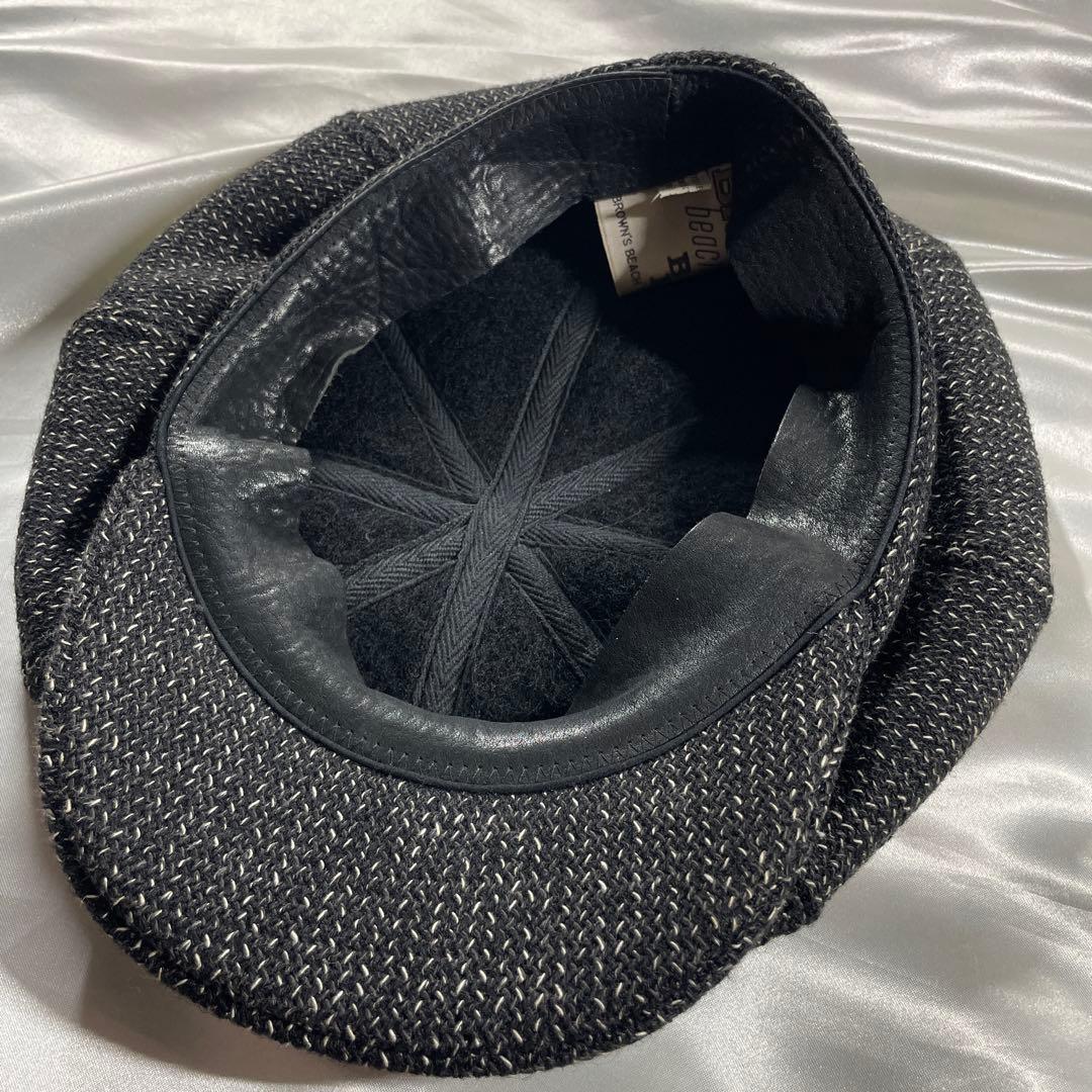 ブラウンズビーチ ゴマシオ ビーチクロス キャスケット レザー使用 内