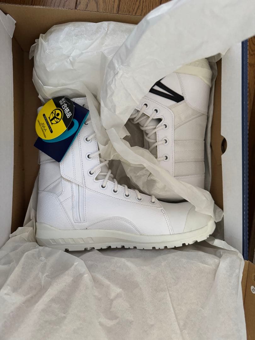 ASICS ホワイト安全靴 winjob cp402 ASICS（アシックス） CP402 asics ウィンジョブ 安全靴 サイド