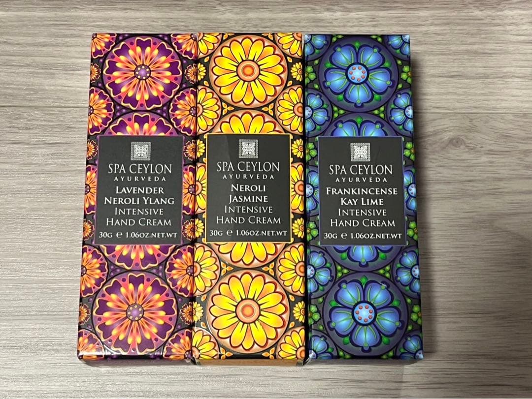 SPA CEYLON ハンドクリーム 3本セット スパセイロン 30g - メルカリ