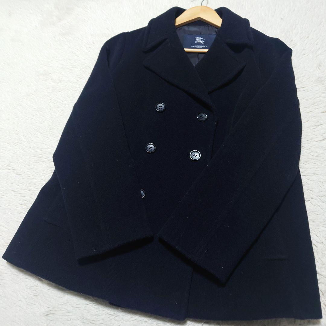 希少サイズ】バーバリーロンドン Pコート 刻印ボタン XXL ノバチェック